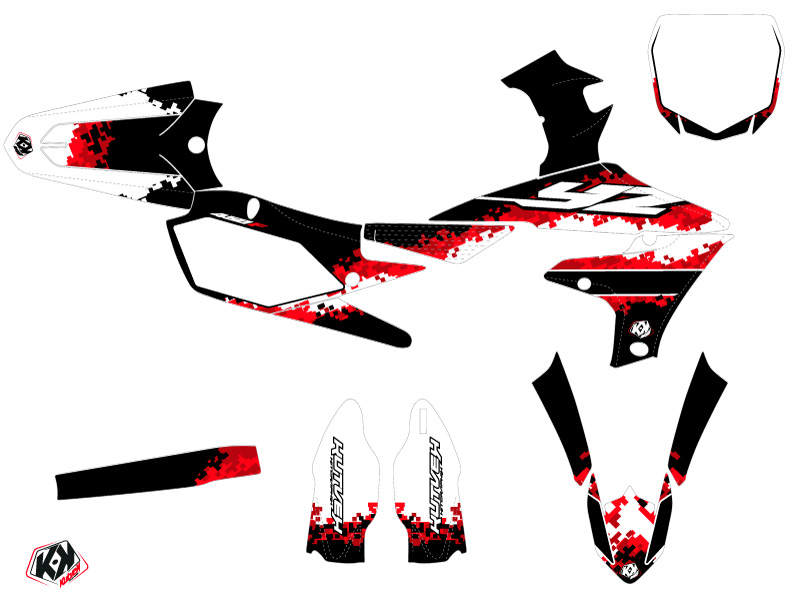 Kit Déco Moto Cross Hangtown Yamaha 450 YZF Rouge KUTVEK - vue 2