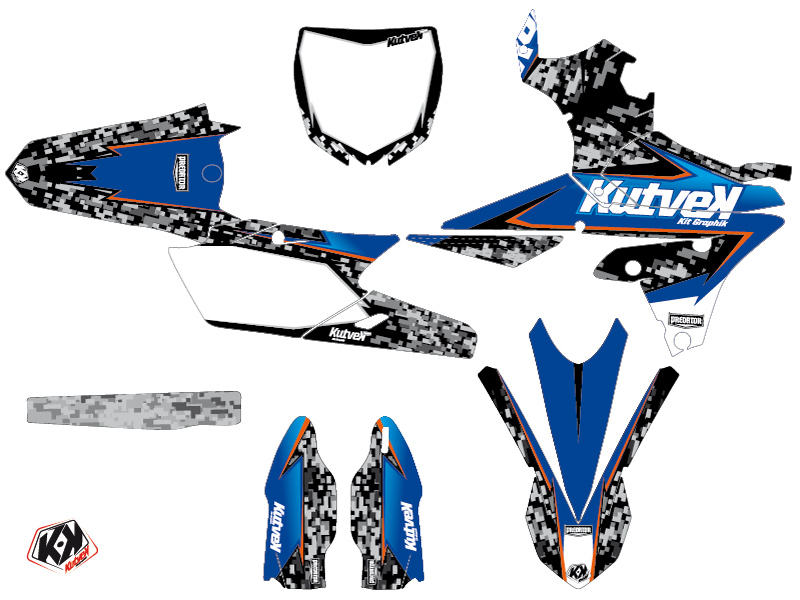 Kit de décoration KUTVEK Predator Yamaha 450 YZF Noir Bleu - vue 2