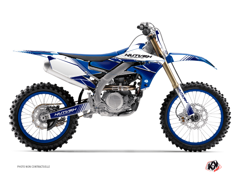 Kit de décoration moto cross Stripe Yamaha 450 YZF Bleu Nuit KUTVEK