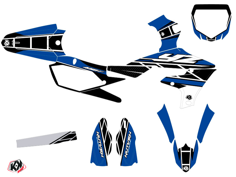 Kit de décoration moto cross replica Yamaha 450 YZF bleu KUTVEK - vue 2