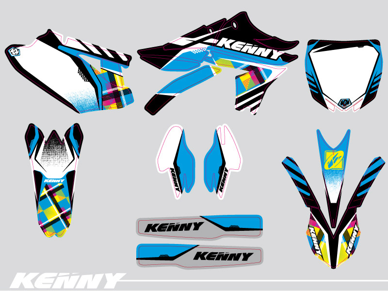 Kit de décoration moto-cross Kenny Yamaha 450 YZF KUTVEK - vue 2