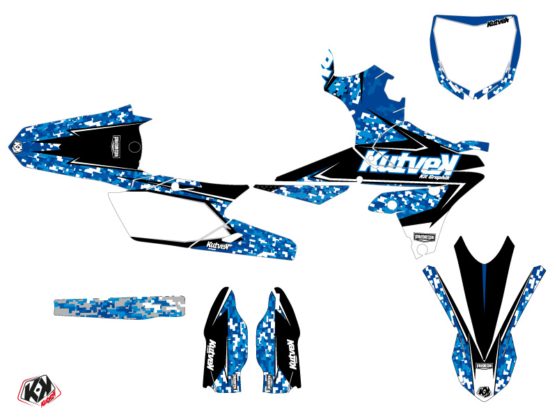 Kit Décoration Moto Cross Prédator Yamaha 450 YZF Bleu KUTVEK - vue 2