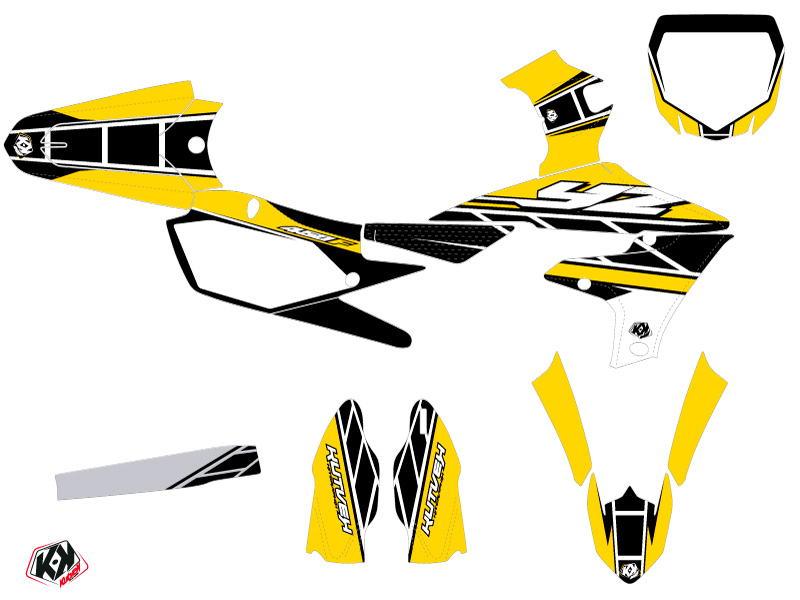 Kit décoration moto cross réplica Yamaha 450 YZF jaune KUTVEK - vue 2