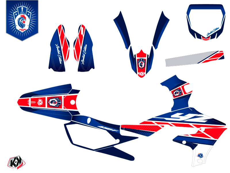 Kit Déco Moto Cross Replica France 2018 Édition Limitée Yamaha 450 YZF KUTVEK - vue 2
