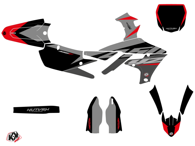 Kit décoration moto-cross Skew Yamaha 450 YZF rouge KUTVEK - vue 2
