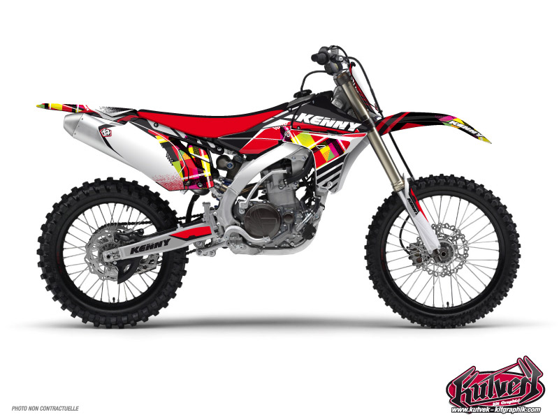 Kit décoration motocross Kenny Yamaha 450 YZF rouge KUTVEK