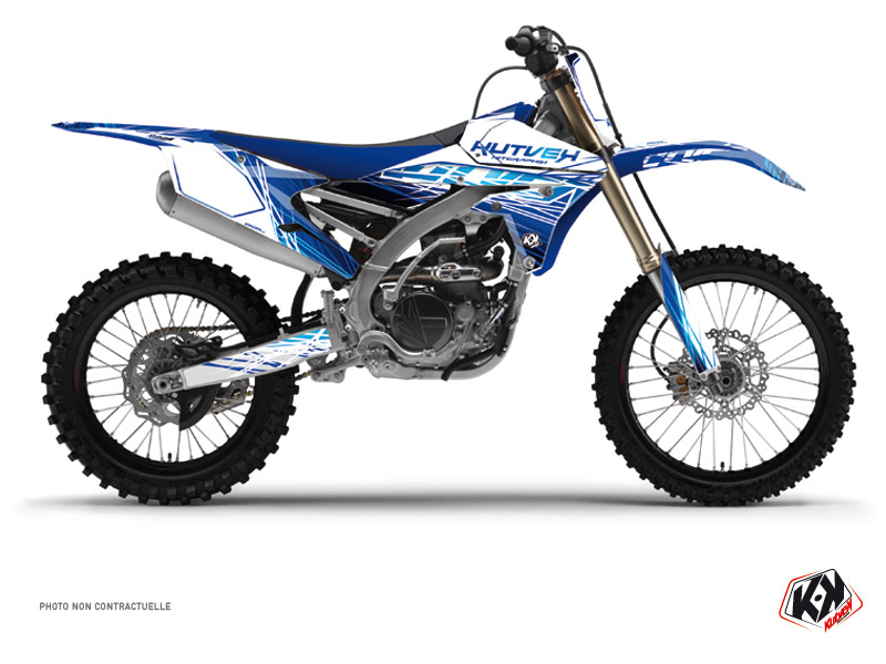 Kit de décoration moto-cross KUTVEK Eraser Yamaha 450 YZF bleu