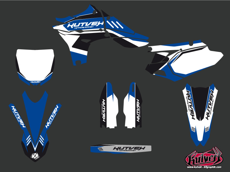 Kit plastiques déco Moto Cross Chrono Yamaha 450 YZF Kutvek - vue 2