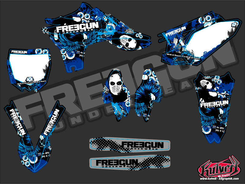 Kit déco moto cross Freegun Yamaha 450 YZF - vue 2