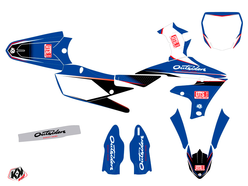 Kit de décoration moto cross réplica Outsiders OTS Yamaha 450 YZF 2018 KUTVEK - vue 2