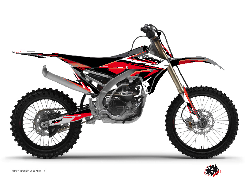 Kit plastique Cross Yamaha 450 YZF noir rouge KUTVEK