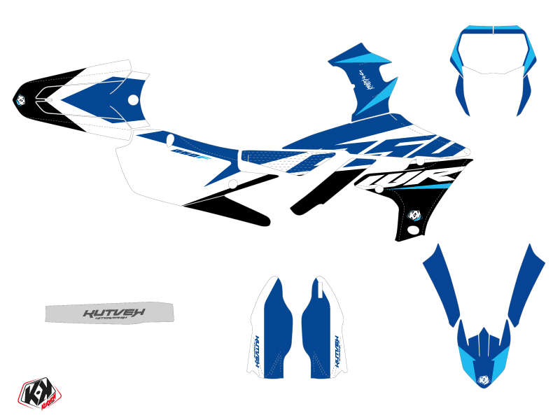 Kit Déco Moto Cross KUTVEK Yamaha 250 WRF Bleu - vue 2