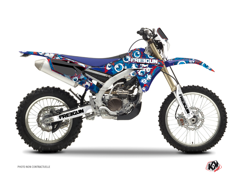 Kit plastiques Moto Cross Freegun Eyed Yamaha 250 WRF Rouge KUTVEK