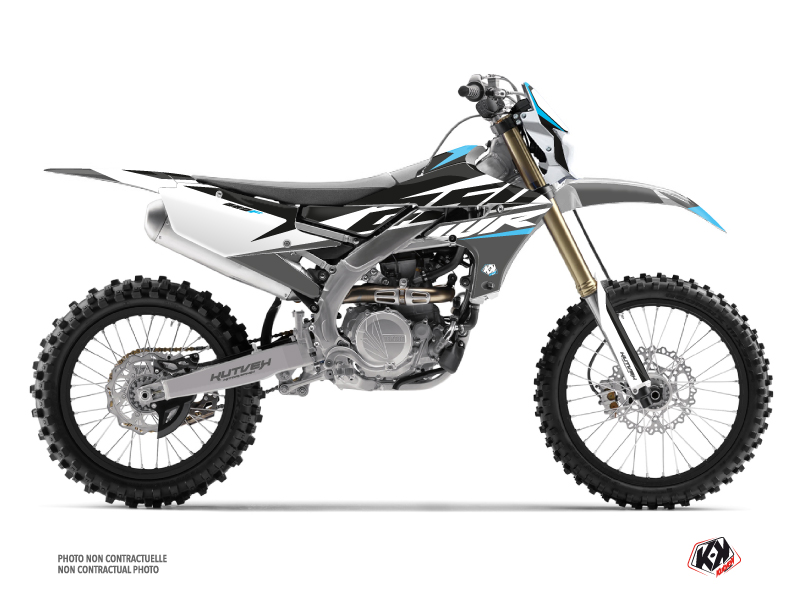 Kit Décoration Moto Cross Kutvek Yamaha 250 WRF Gris