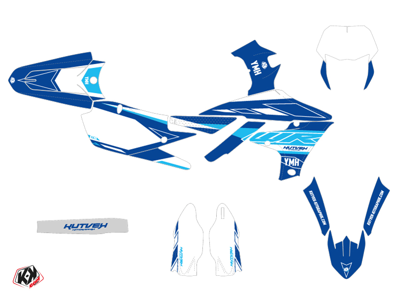 Kit de décoration cross Outline Yamaha 450 WRF bleu KUTVEK - vue 2
