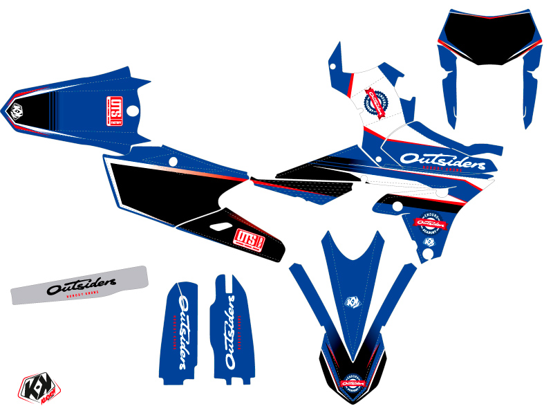 Kit plastiques Outsiders Academy Yamaha 250 WRF 2018 - vue 2