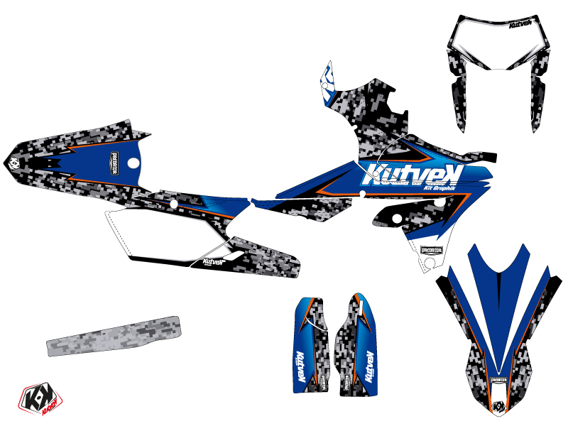 Kit de décoration Kutvek Predator Yamaha 450 WRF noir bleu - vue 2