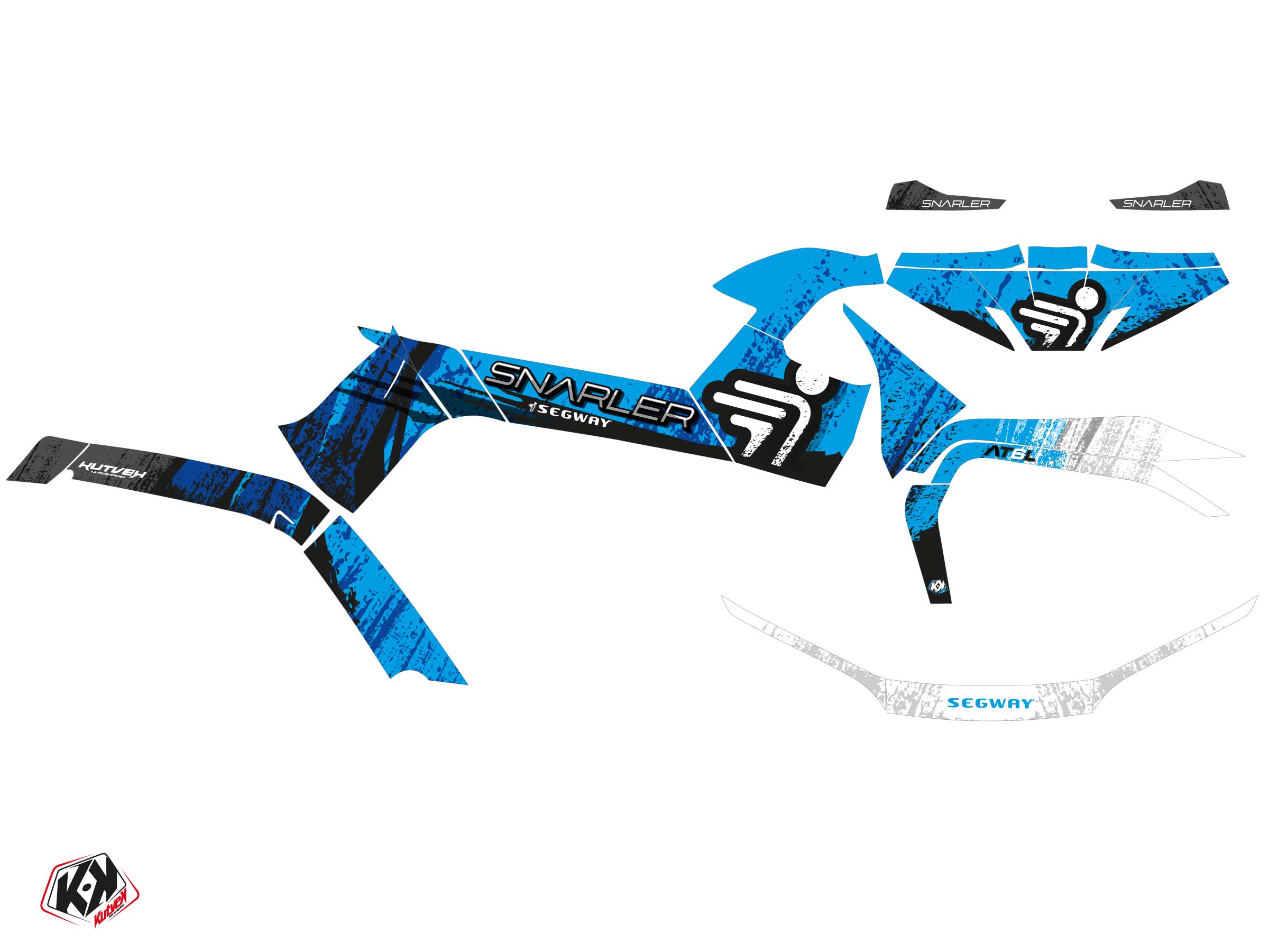 Kit décoration quad Boggy Segway Snarler AT6-L bleu 2021-2023 - vue 2
