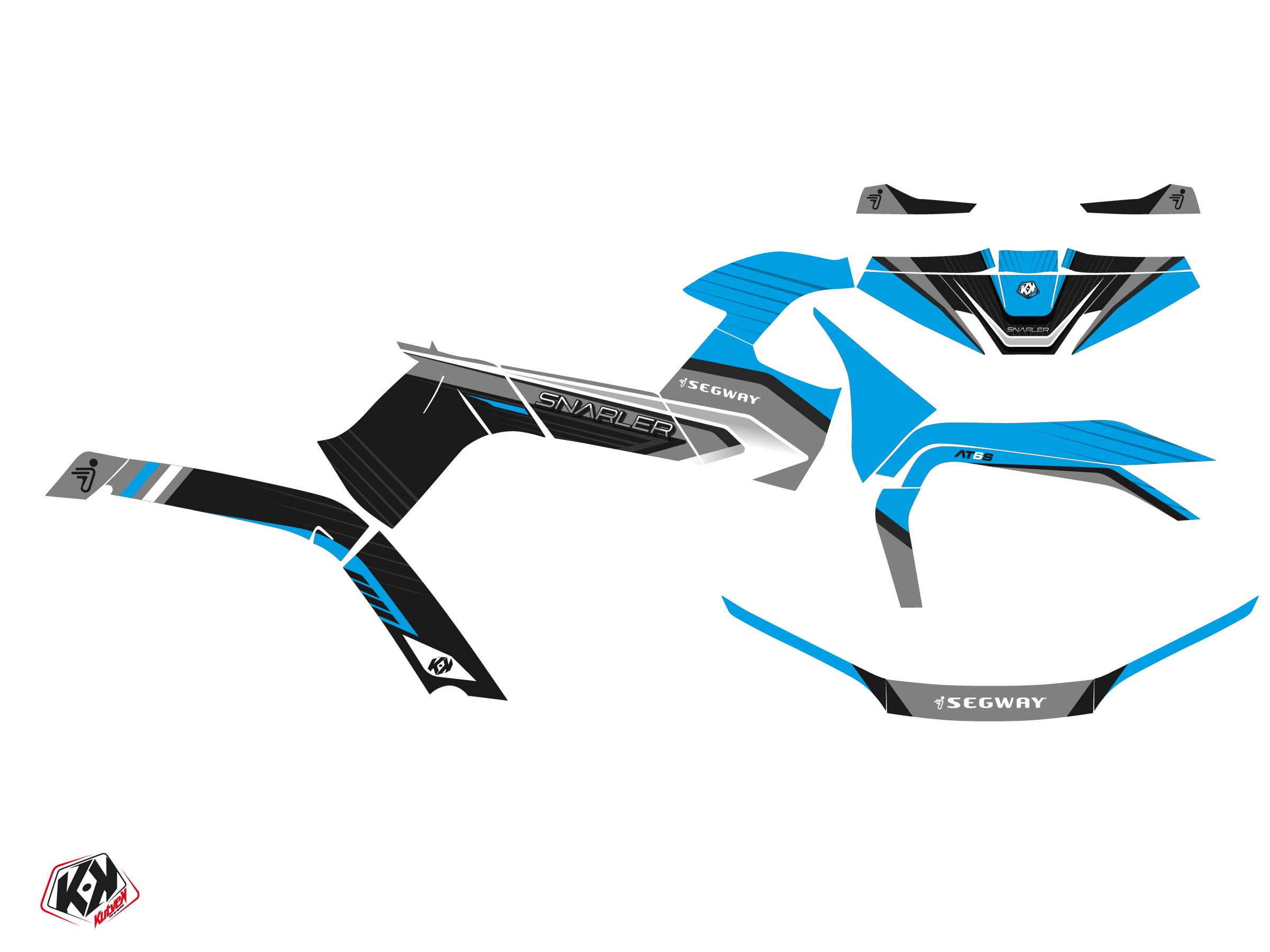 Kit plastiques décoration Quad Sharp Segway Snarler AT6-S Bleu (2021-2023) - vue 2