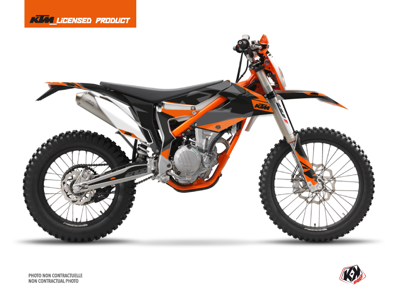 Kit décoration moto cross Gravity KTM 250 Freeride orange KUTVEK