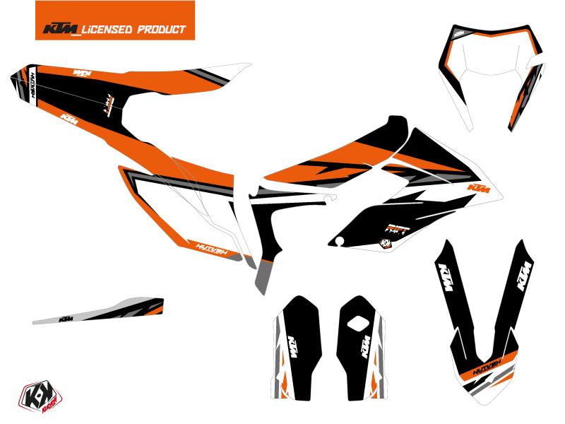 Kit de décoration Kutvek Rift KTM 250 Freeride noir orange - vue 2