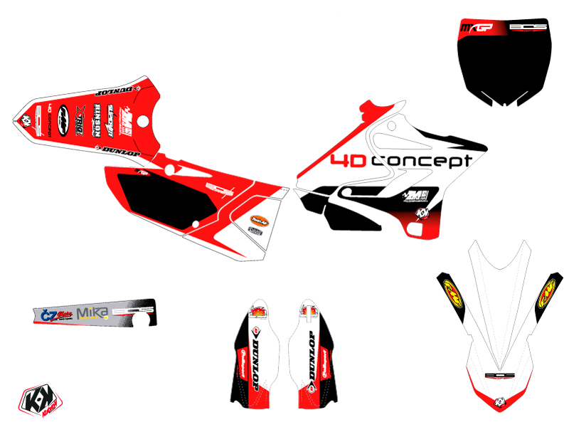 Kit Décoration Moto Cross Replica BOS Yamaha 125 YZ - vue 2