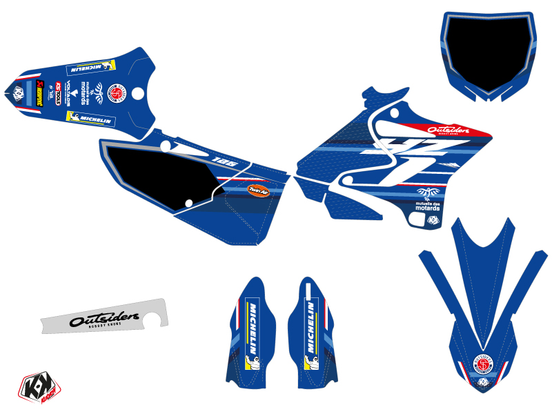 Kit Décoration Moto Cross Replica Team Outsiders K21 Yamaha 125 YZ - vue 2