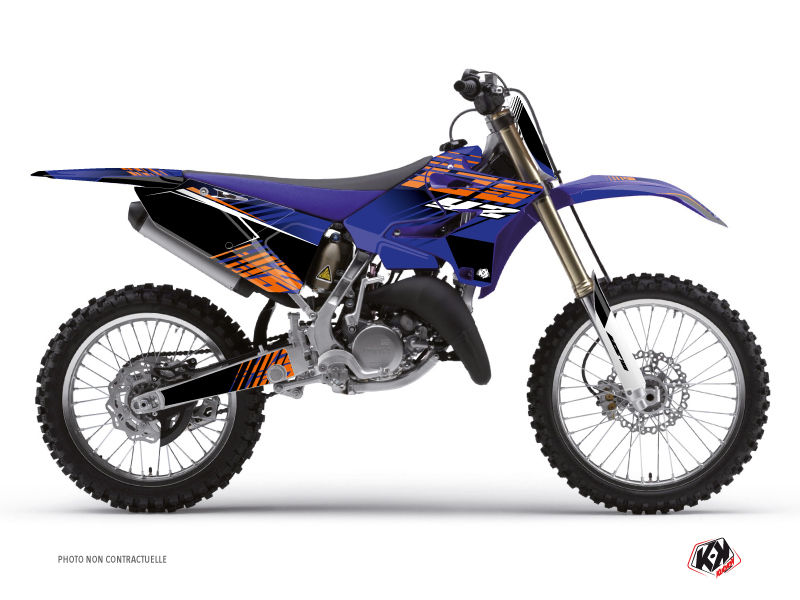 Kit décoration motocross flow Yamaha 125 YZ orange KUTVEK