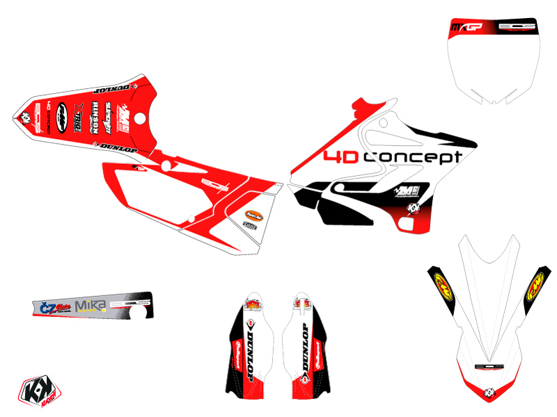 Kit Décoration Moto Cross Replica BOS Yamaha 250 YZ KUTVEK - vue 2