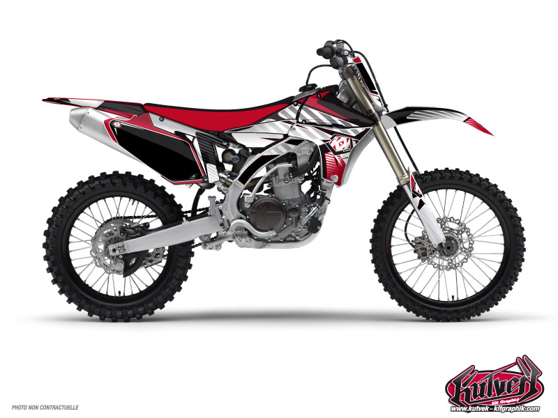 Kit Décoration Moto Cross Factory Yamaha 250 YZ Rouge KUTVEK