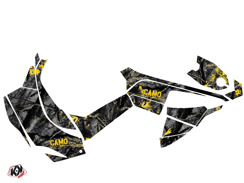 Kit Déco Quad Camo Can-Am DS 90 Noir Jaune (2008-2023) KUTVEK - vue 2