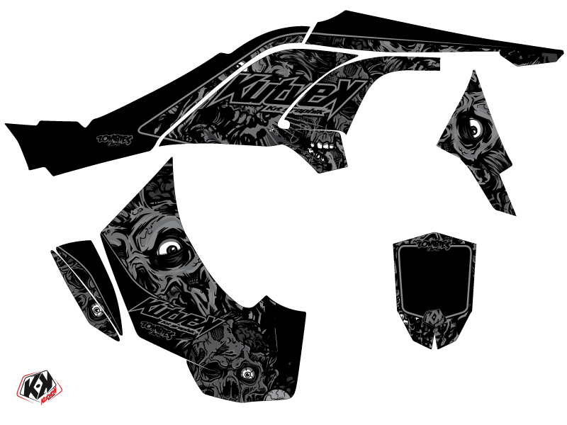 Kit décoration quad Zombies Dark Can Am DS 450 noir (2008-2015) KUTVEK - vue 2