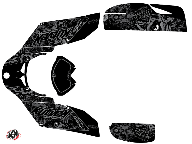 Kit Déco Quad Zombies Dark Can-Am DS 650 Noir (2001-2006) Kutvek - vue 2