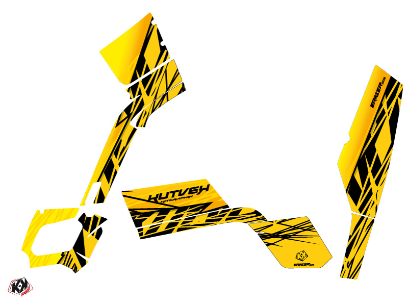 Kit Déco Quad Eraser Can-Am Outlander 400 MAX Jaune (2010-2014) - vue 2