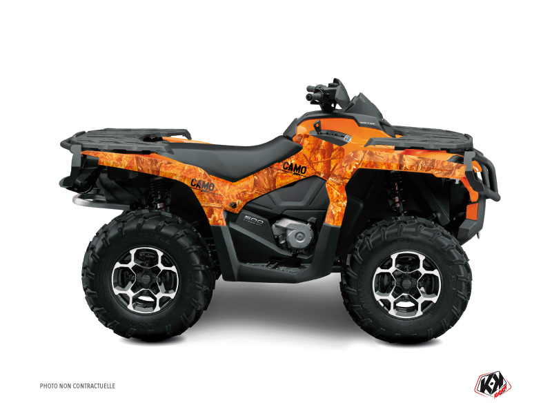 Kit de décoration Quad Camo Can Am Outlander 1000 Orange 2012-2015 Kutvek