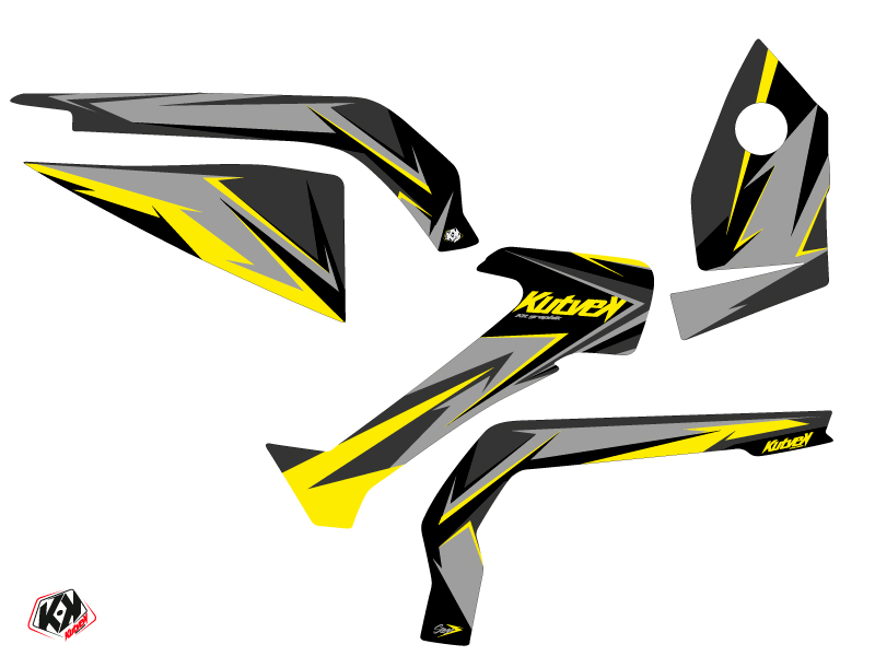 Kit Déco Quad Stage Can Am Outlander 1000 Néon Gris (2012-2015) KUTVEK - vue 2