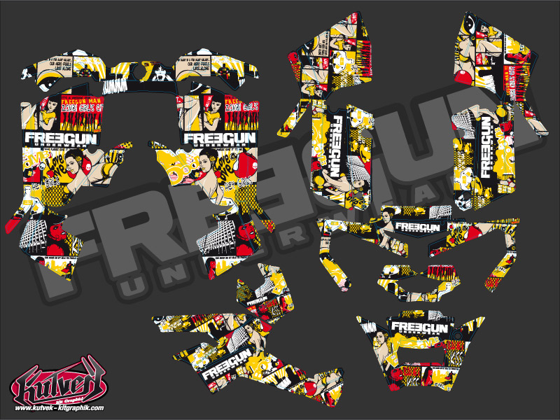 Kit Déco Quad Freegun Can-Am Outlander 1000 (2012-2015) KUTVEK - vue 2