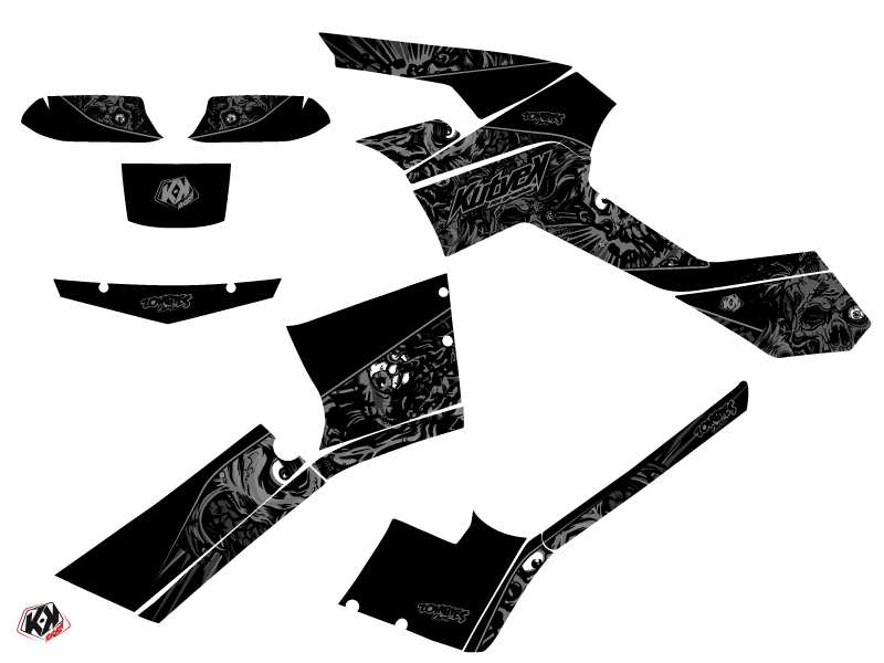 Kit Déco Quad Zombies Dark Can Am Outlander 500-650-800 MAX Noir (2013-2015) KUTVEK - vue 2