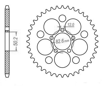 Couronne Harley Xlh 883/1200 S idem 27082cz48 - 530 - 48 Dents - Similaire JTR7086