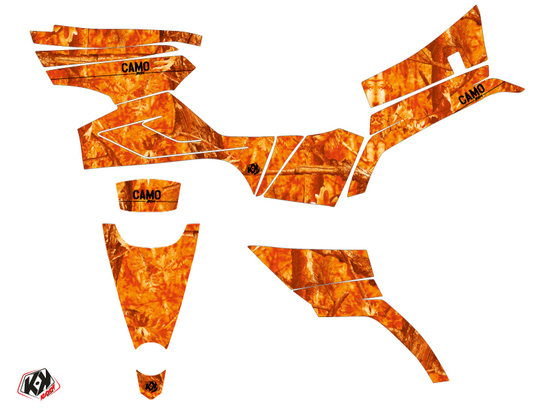 Kit Déco Quad Camo CF MOTO CFORCE 520 S Orange KUTVEK (2016-2023) - vue 2