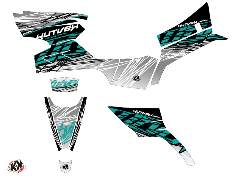 Kit Déco Quad Eraser CF MOTO CFORCE 520 S Gris (2016-2023) KUTVEK - vue 2
