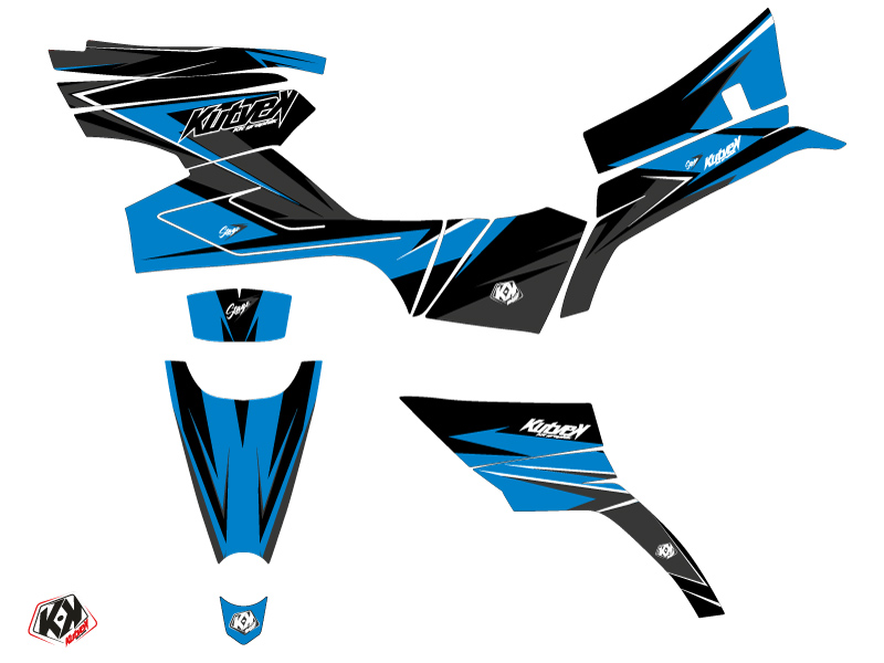 Kit Déco Quad Stage CF MOTO CFORCE 520 S Bleu Noir (2016-2023) KUTVEK - vue 2