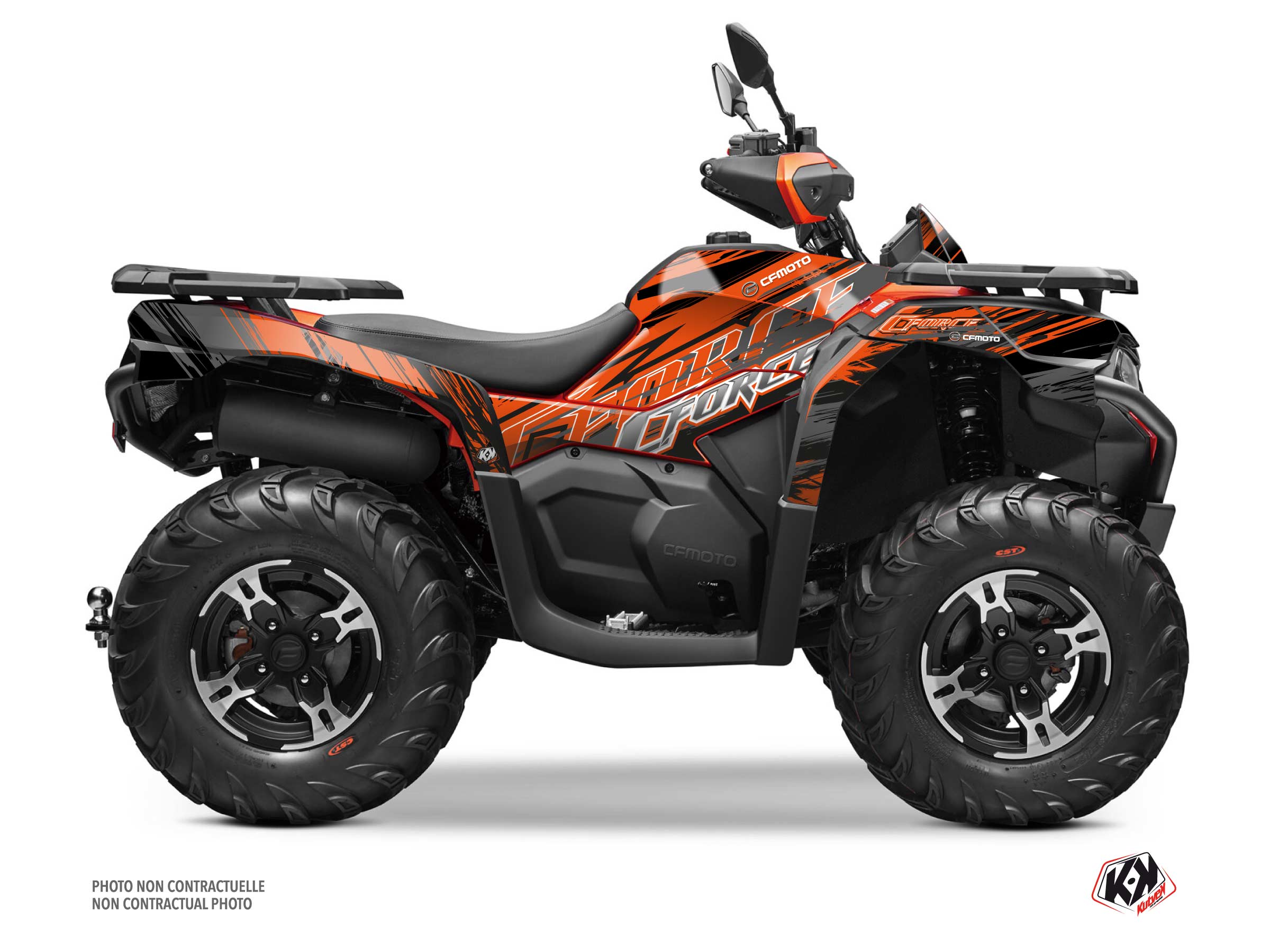 Kit Déco Quad Brush CF MOTO CFORCE 600 Orange (2014-2015)