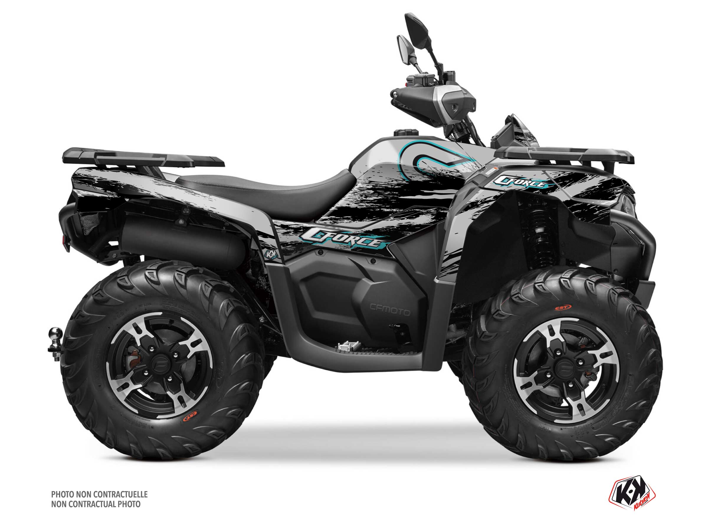 Kit Décoration Quad Splatter CF Moto CFORCE 600 Gris 2014-2015