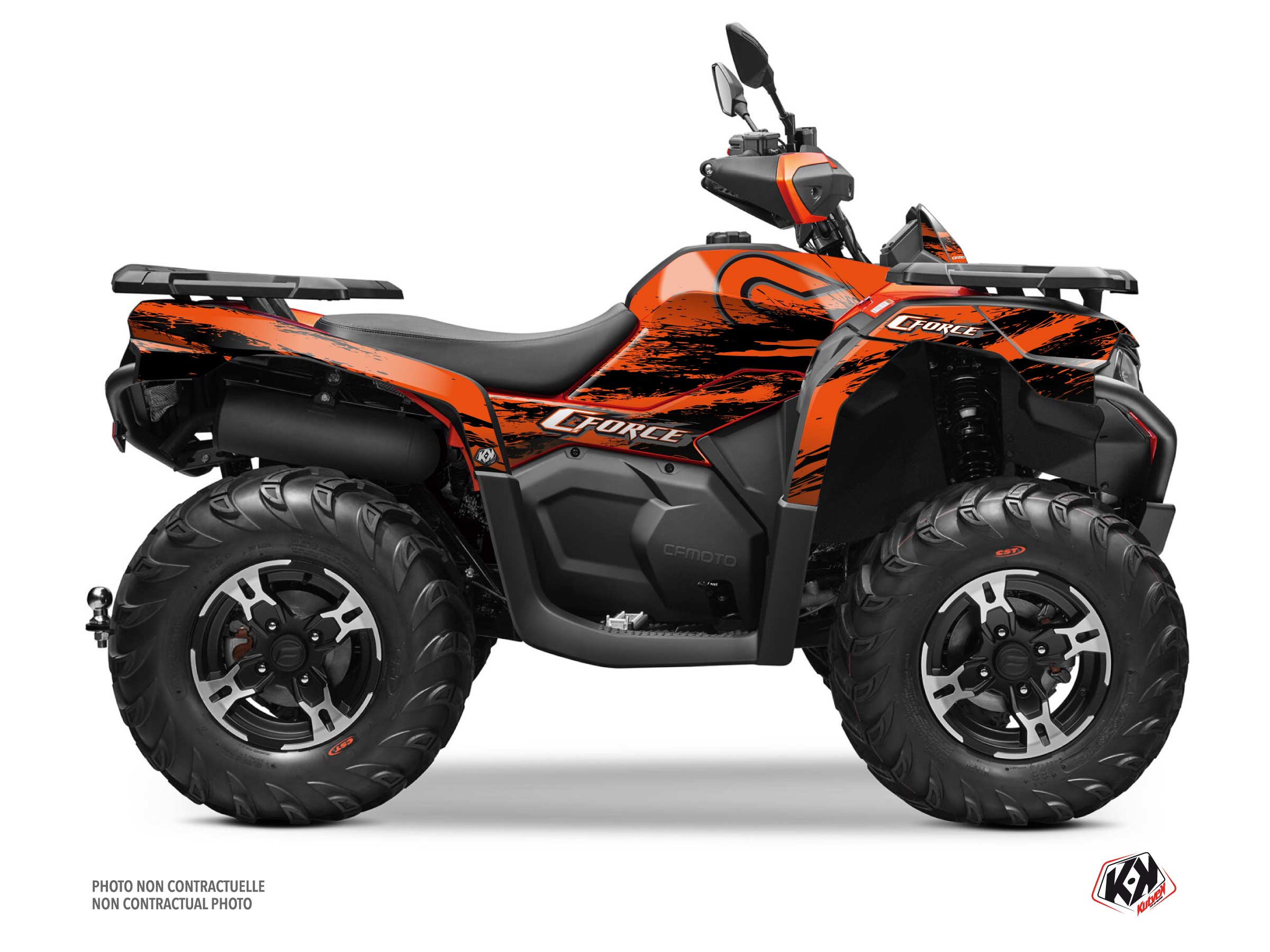 Kit de décoration Quad Splatter CFMOTO CFORCE 600 Orange (2020-2023)