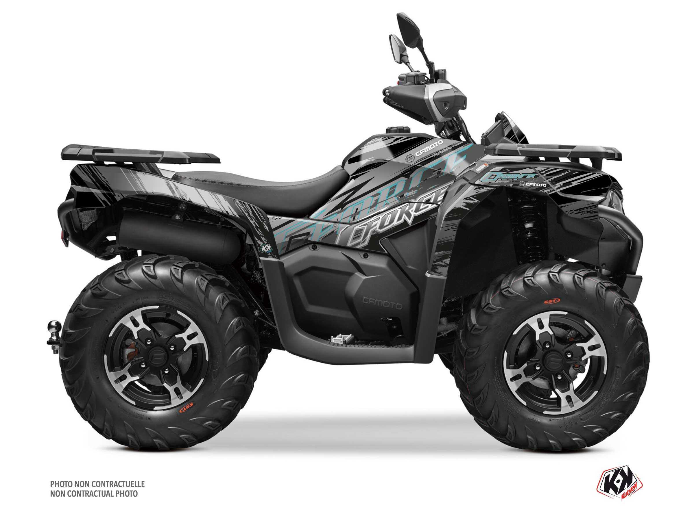 Kit Déco Quad Brush CF MOTO CFORCE 625 Gris (2020-2023)