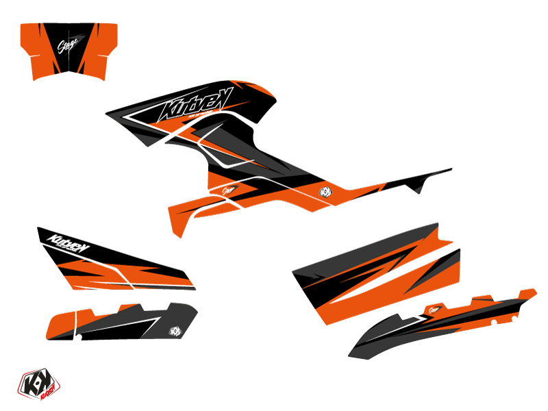 Kit Déco Quad Stage CF MOTO CFORCE 800 S Orange (2014-2017) - vue 2
