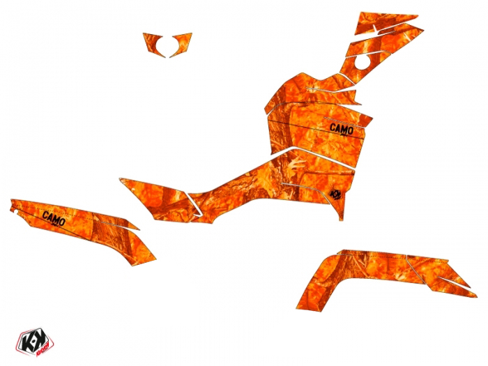 Kit décoration quad Camo CF MOTO CFORCE 800 XC Orange (2019-2023) - vue 2
