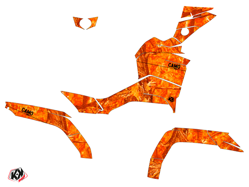 Kit Déco Quad Camo KUTVEK CF Moto CFORCE 850 XC Orange (2018-2023) - vue 2