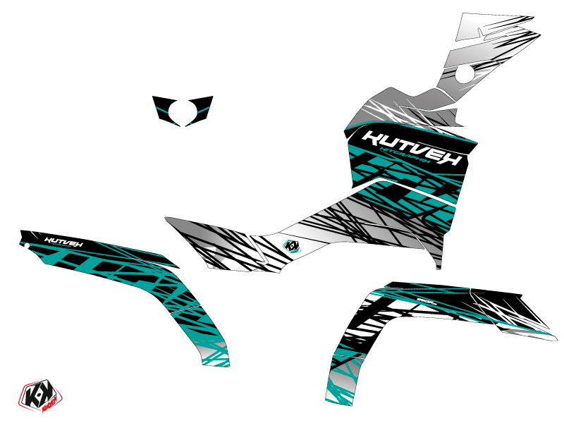 Kit de décoration KUTVEK Quad Eraser CF Moto CFORCE 850 XC gris (2018-2023) - vue 2